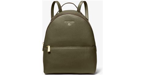 michael kors olive green backpack.